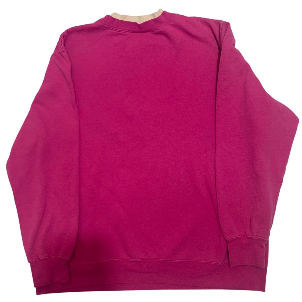 Links Women's Pink XL Oversized Sweatshirt Ugly Christmas Grandma Cottage Cozy - Picture 7 of 9